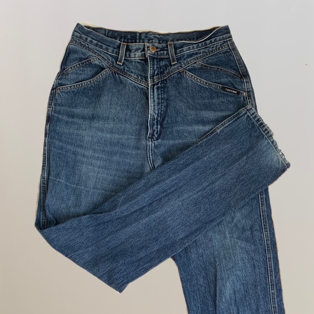 High-Waisted Western Denim